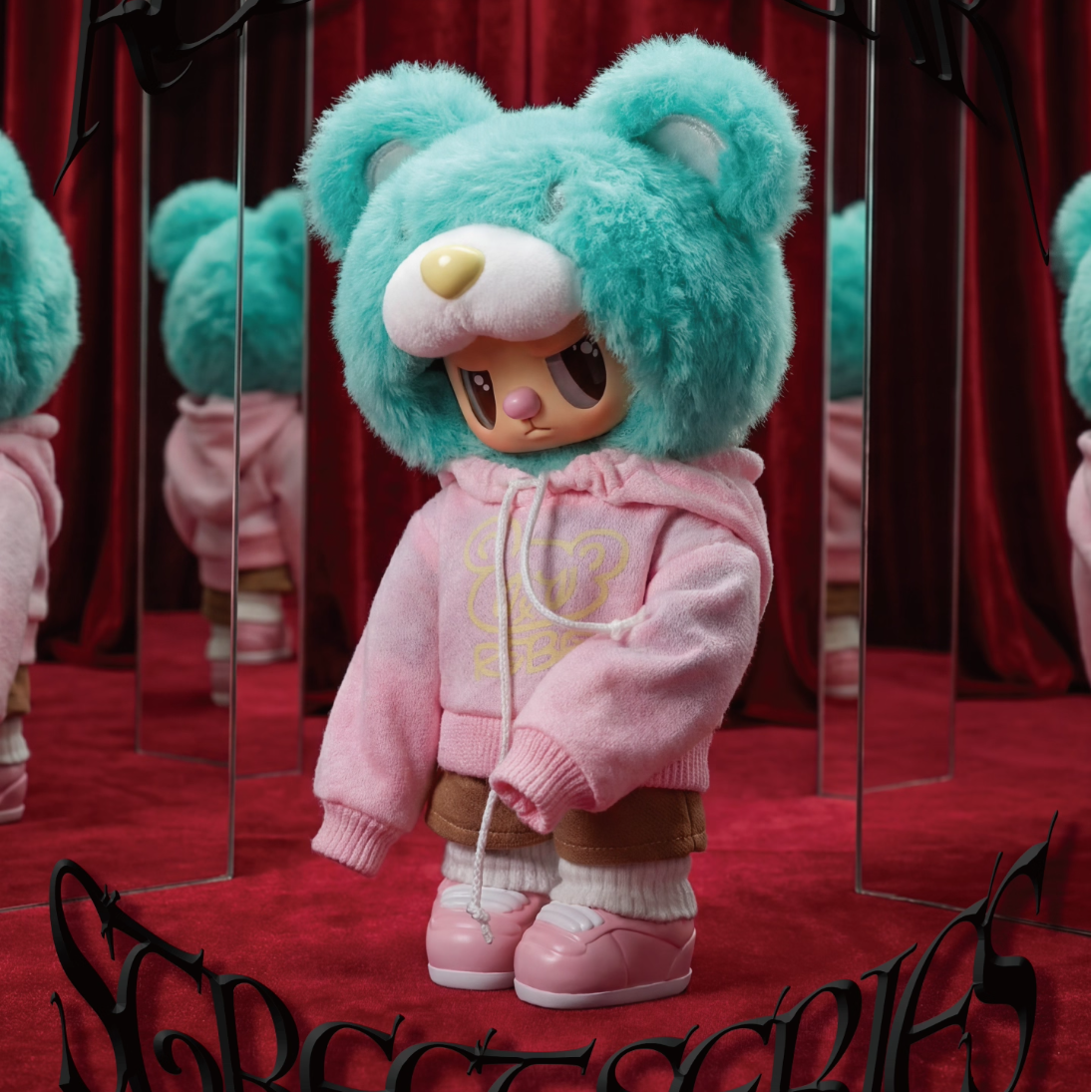 1206. Rebel Bear The Street Series Plush Blind Box