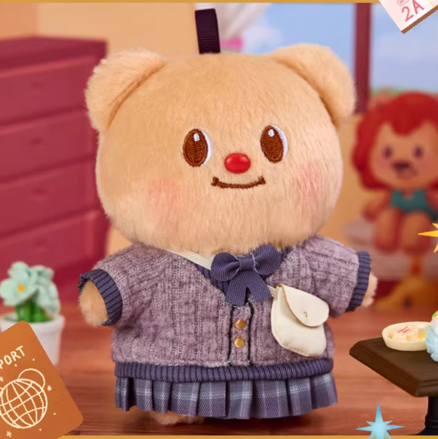 1222. Butterbear Old School Series Plush Blind Box