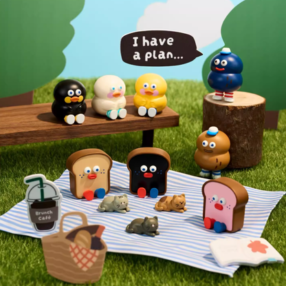 1226. Brunch Brother Stuffed Toast Series Mini Blind Box