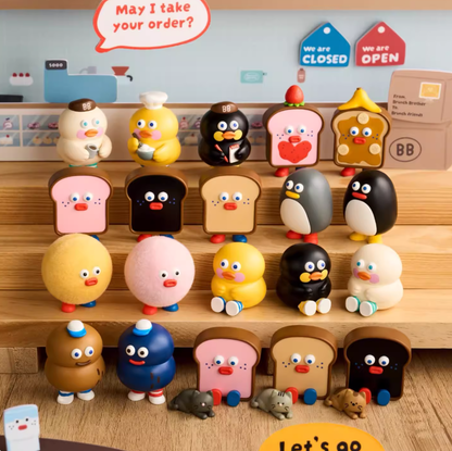 1226. Brunch Brother Stuffed Toast Series Mini Blind Box