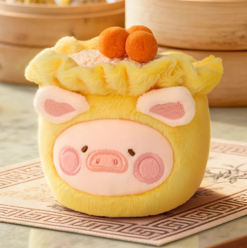 1227. LULU THE PIGGY Dim Sum House Food Hunter Series Plush Keychain Blind Box