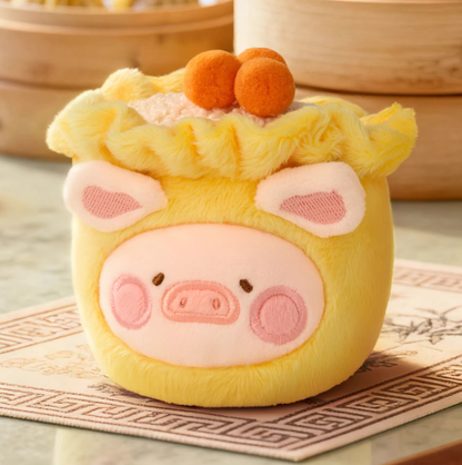 1227. LULU THE PIGGY Dim Sum House Food Hunter Series Plush Keychain Blind Box