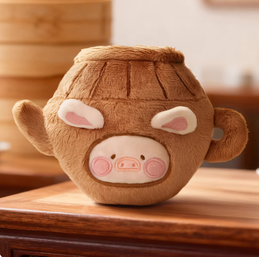 1227. LULU THE PIGGY Dim Sum House Food Hunter Series Plush Keychain Blind Box