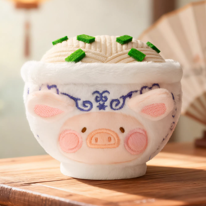 1227. LULU THE PIGGY Dim Sum House Food Hunter Series Plush Keychain Blind Box