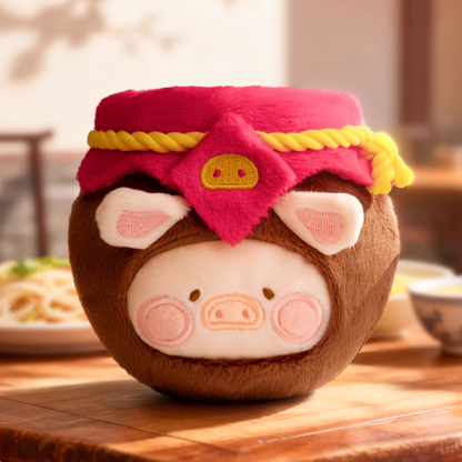 1227. LULU THE PIGGY Dim Sum House Food Hunter Series Plush Keychain Blind Box