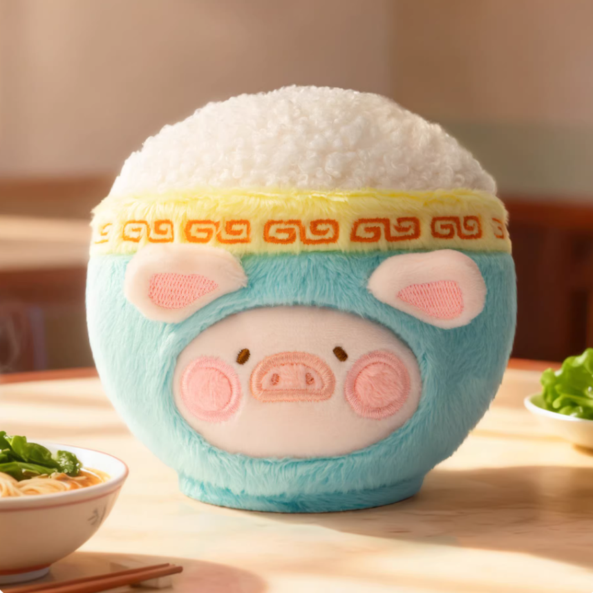 1227. LULU THE PIGGY Dim Sum House Food Hunter Series Plush Keychain Blind Box