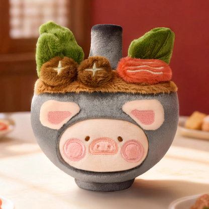 1227. LULU THE PIGGY Dim Sum House Food Hunter Series Plush Keychain Blind Box