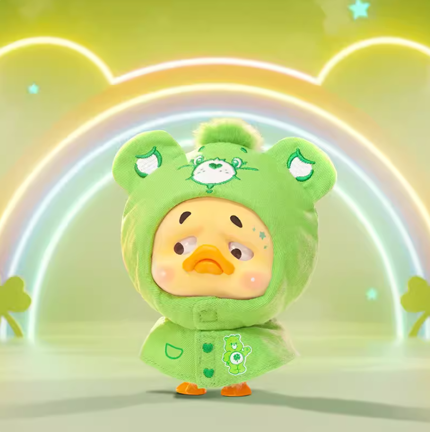 1268. UPSET DUCK × Care Bears Neon Sweetheart Duck Series Plush Blind Box