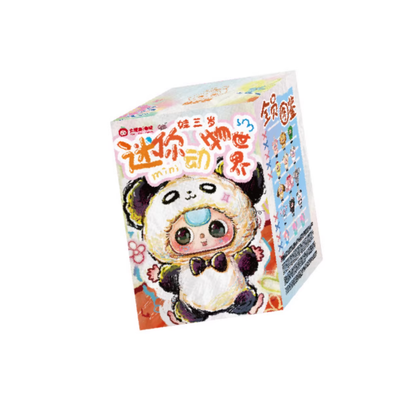 1298. Baby Three Mini Animal World Series Plush Blind Box