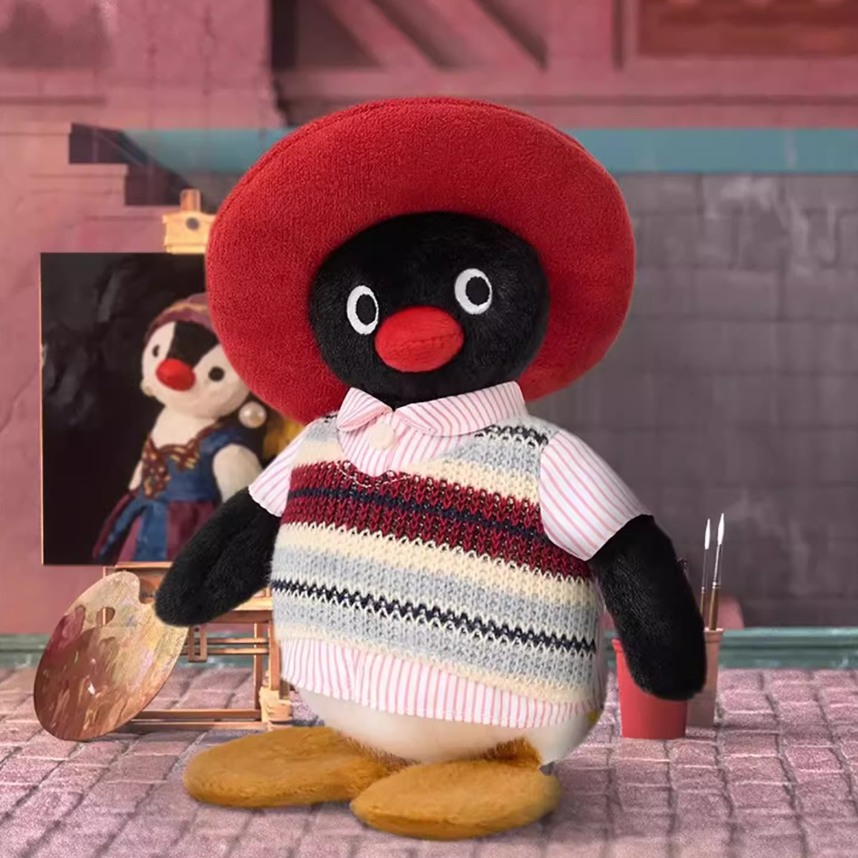 1313. Pingu 45th Anniversary Vintage OOTD Series Plush Blind Box