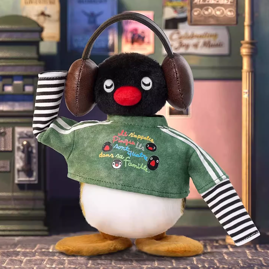 1313. Pingu 45th Anniversary Vintage OOTD Series Plush Blind Box
