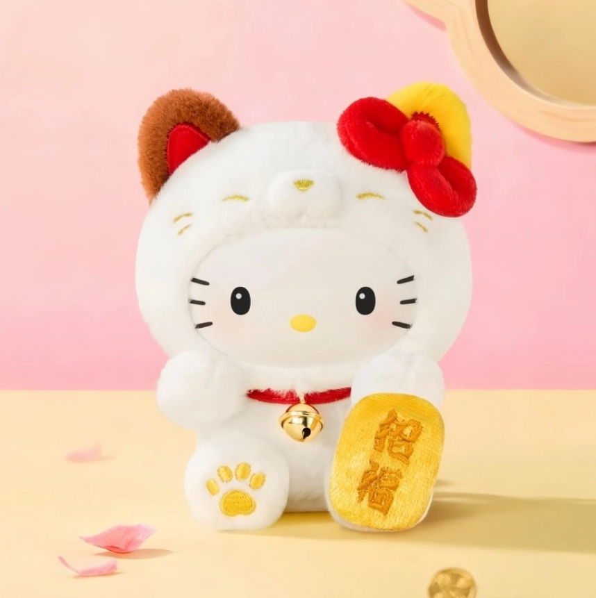 1324. Sanrio Characters Lucky Cat Series Plush Blind Box