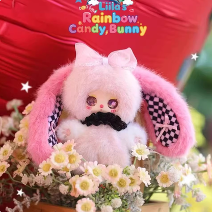1340. Liila Rainbow Candy Bunny Series Plush Blind Box
