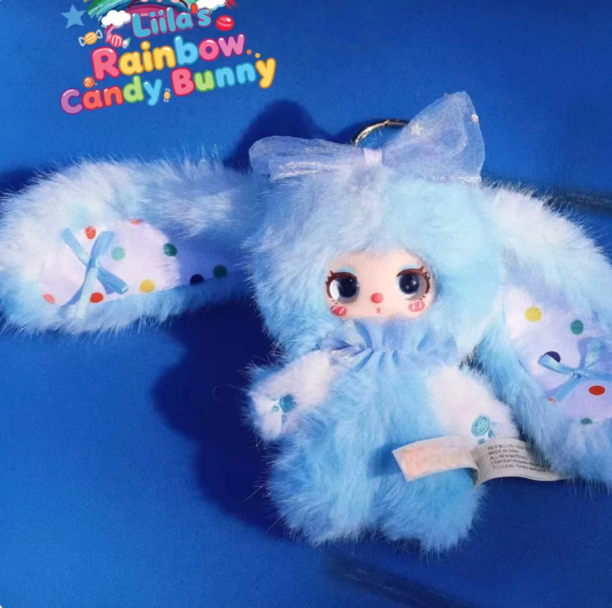 1340. Liila Rainbow Candy Bunny Series Plush Blind Box