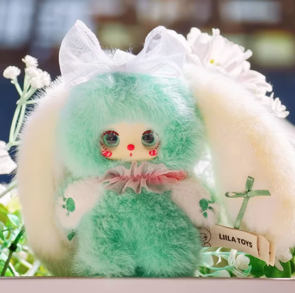 1340. Liila Rainbow Candy Bunny Series Plush Blind Box