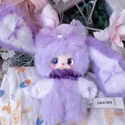 1340. Liila Rainbow Candy Bunny Series Plush Blind Box