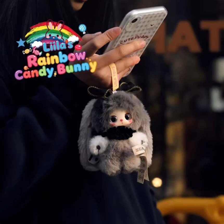 1340. Liila Rainbow Candy Bunny Series Plush Blind Box