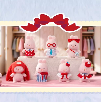 1346. MOMO BUNNY Energetic Wardrobe Series Plush Blind Box