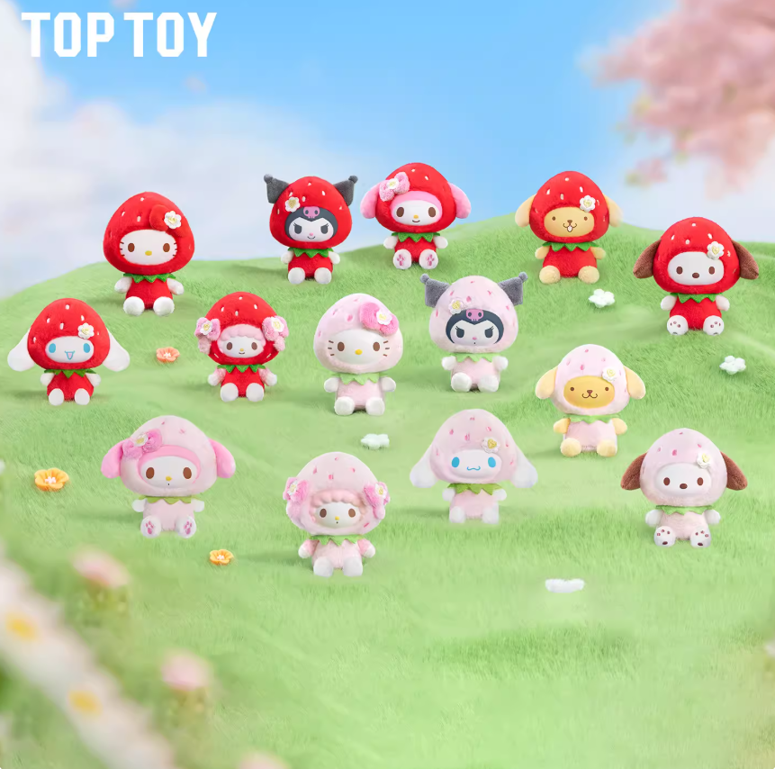 1410. Sanrio Characters Sweet Strawberry Series Plush Blind Box