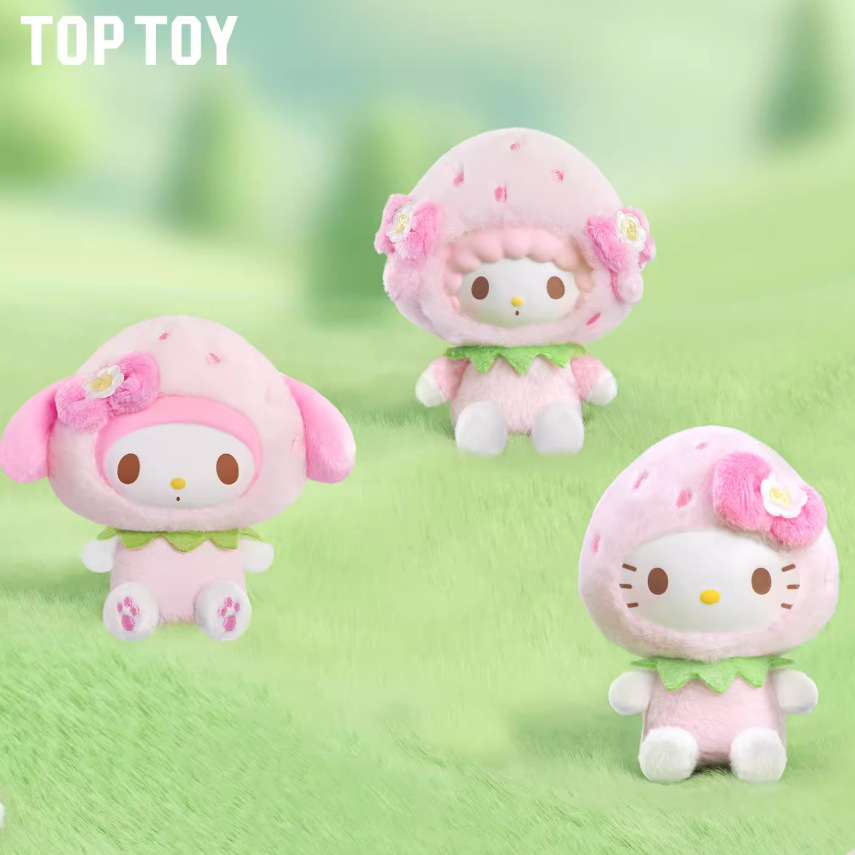 1410. Sanrio Characters Sweet Strawberry Series Plush Blind Box