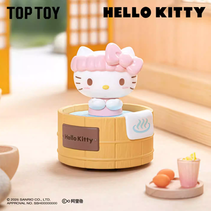 1433. Sanrio Characters Spinning Hot Spring Series Figures Blind Box