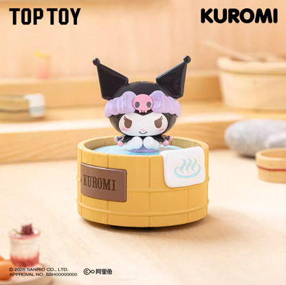 1433. Sanrio Characters Spinning Hot Spring Series Figures Blind Box