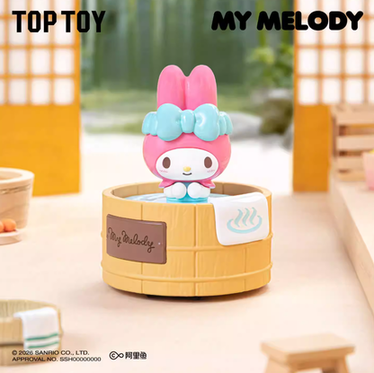 1433. Sanrio Characters Spinning Hot Spring Series Figures Blind Box