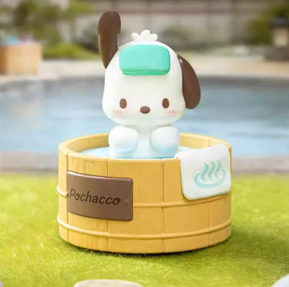 1433. Sanrio Characters Spinning Hot Spring Series Figures Blind Box