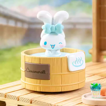 1433. Sanrio Characters Spinning Hot Spring Series Figures Blind Box