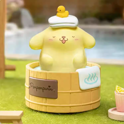 1433. Sanrio Characters Spinning Hot Spring Series Figures Blind Box