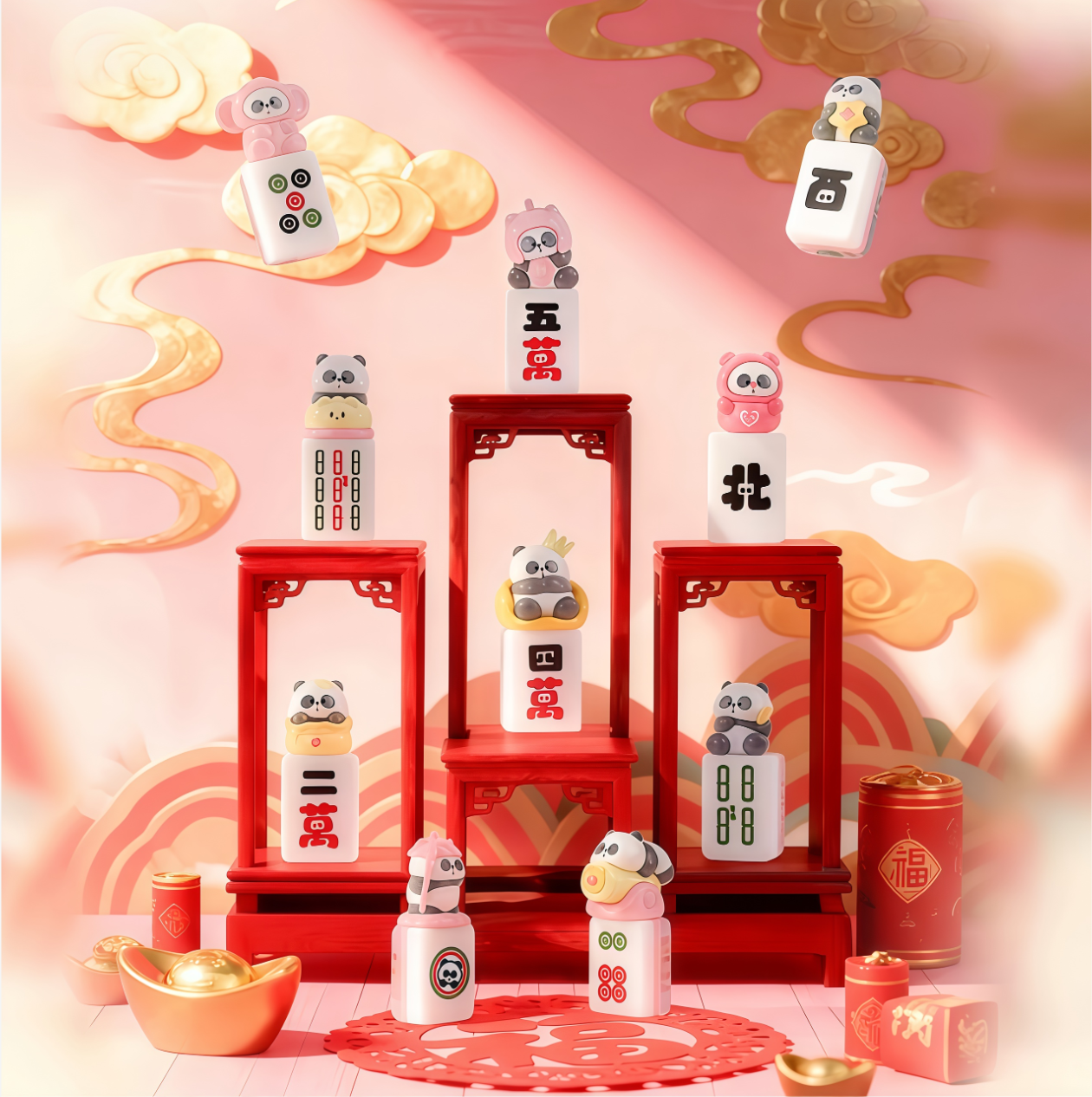 1443. Mr.Pa Little Pa Ready Hand Peachy Pa Series Beans Blind Bag