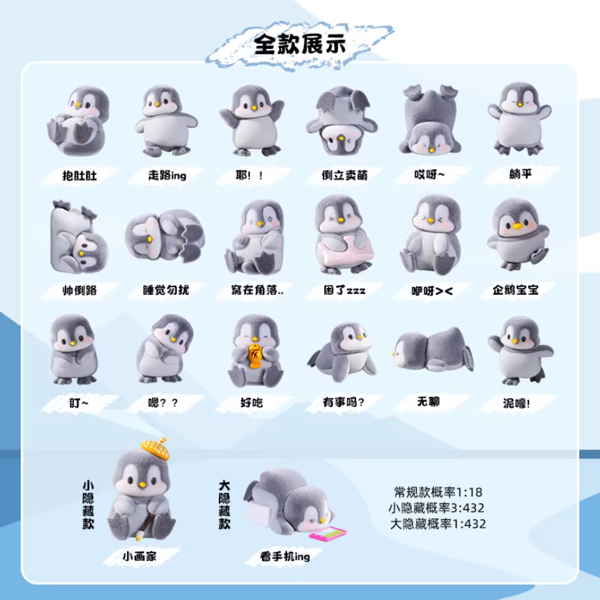1472. Penguin Apu Glacier Daily Life Series Beans Blind Box