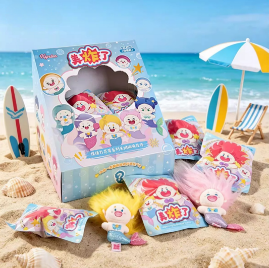 1557. Mermaid Boom Room Series Plush Fridge Magnet Blind Bag