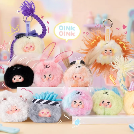 1563. BroPiggy Hair Salon Series Plush Blind Box
