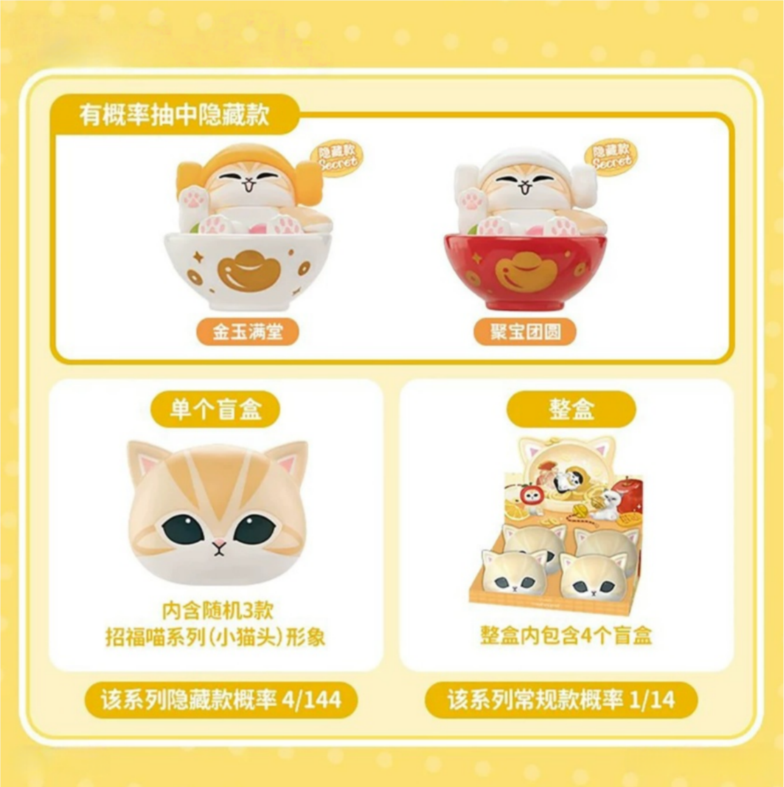 1620. MOFUSAND Fortune Neko Series Beans Blind Box