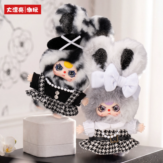 1644. BABY THREE Absolute Black & White Series Plush Blind Box