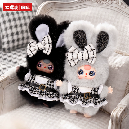 1644. BABY THREE Absolute Black & White Series Plush Blind Box