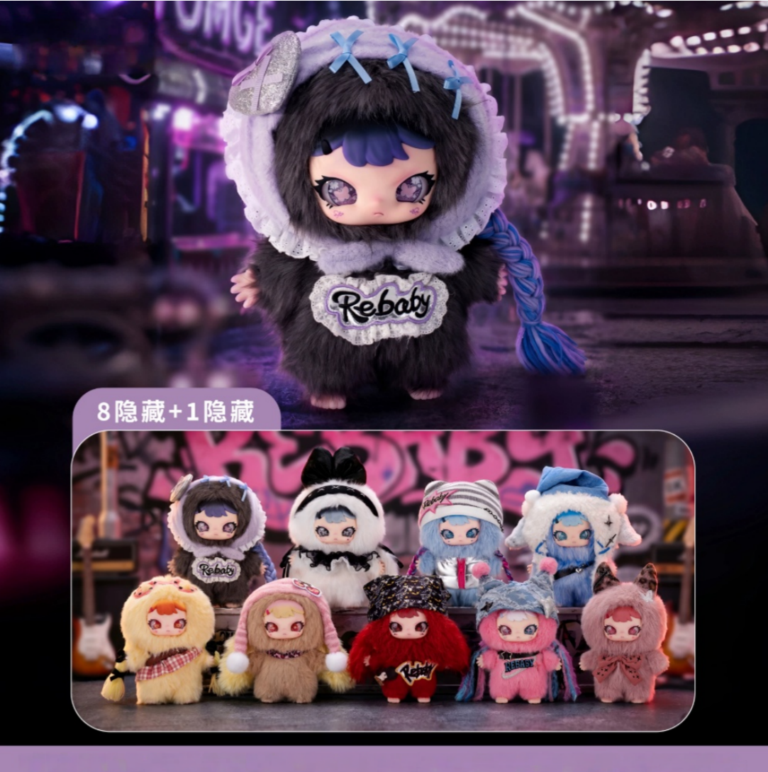 1654. REBABY 400% Teenage Era Plush Series Blind Box