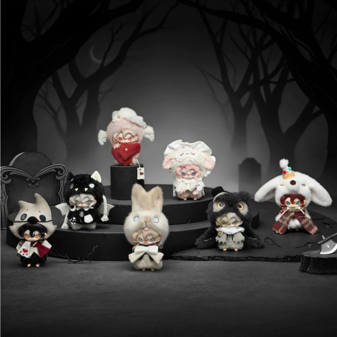 1722. Moonin The Shrouded Night Series Plush Blind Box