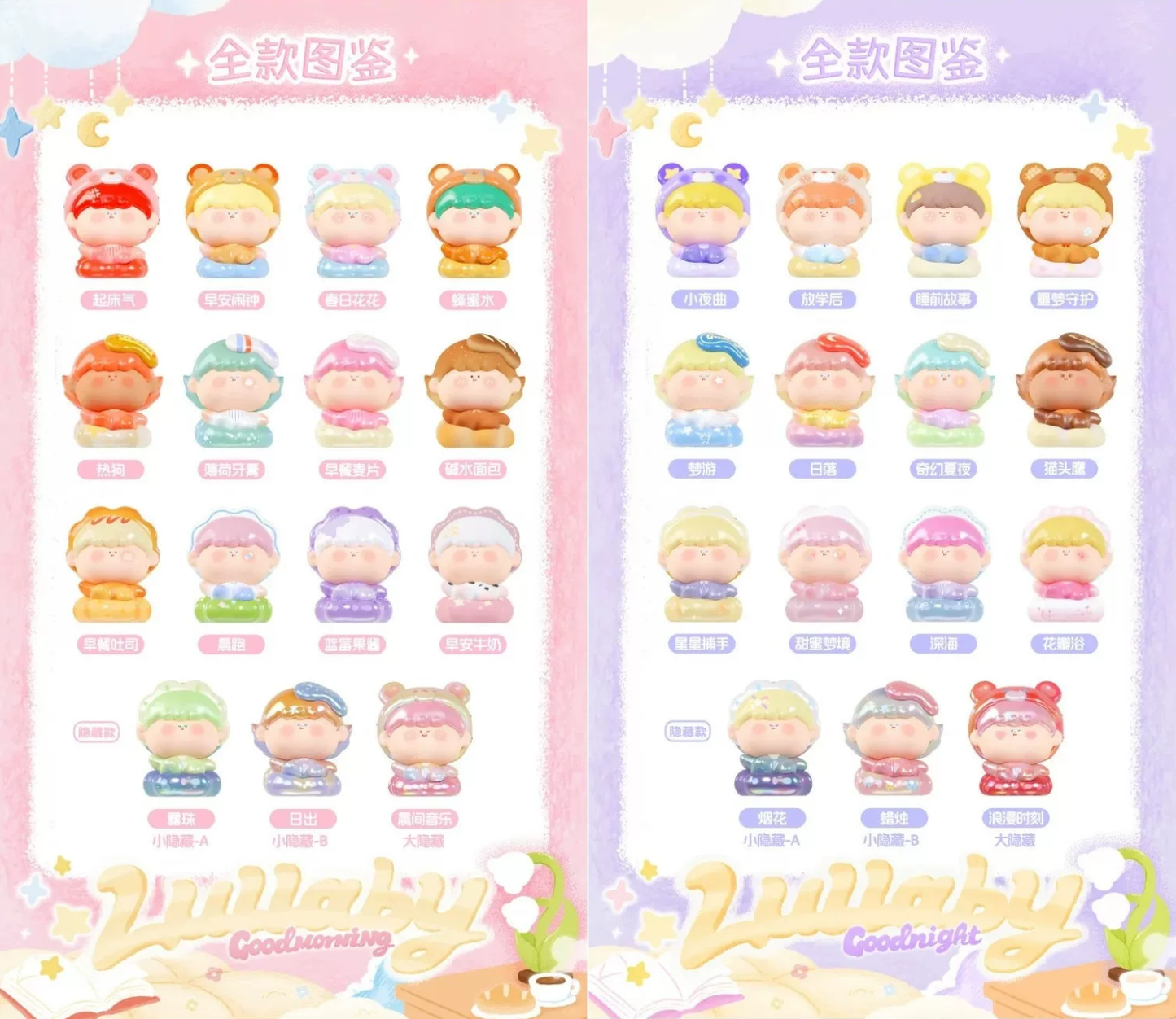 1727. AMLLS Lullaby Good Morning & Good Night Series Beans Blind Box