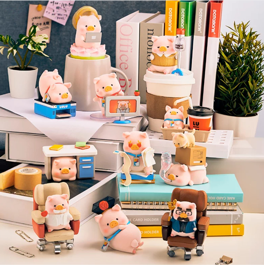 1731. LULU THE PIGGY Office Series Figures Blind Box