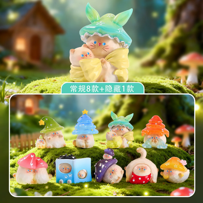 1798. Mushroom Cat Emotional Forest Series Beans Blind Box