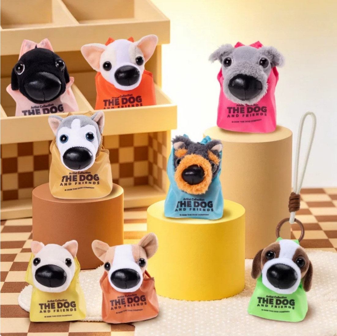 1802. The Dog And Friends Series Plush Pendant Blind Box