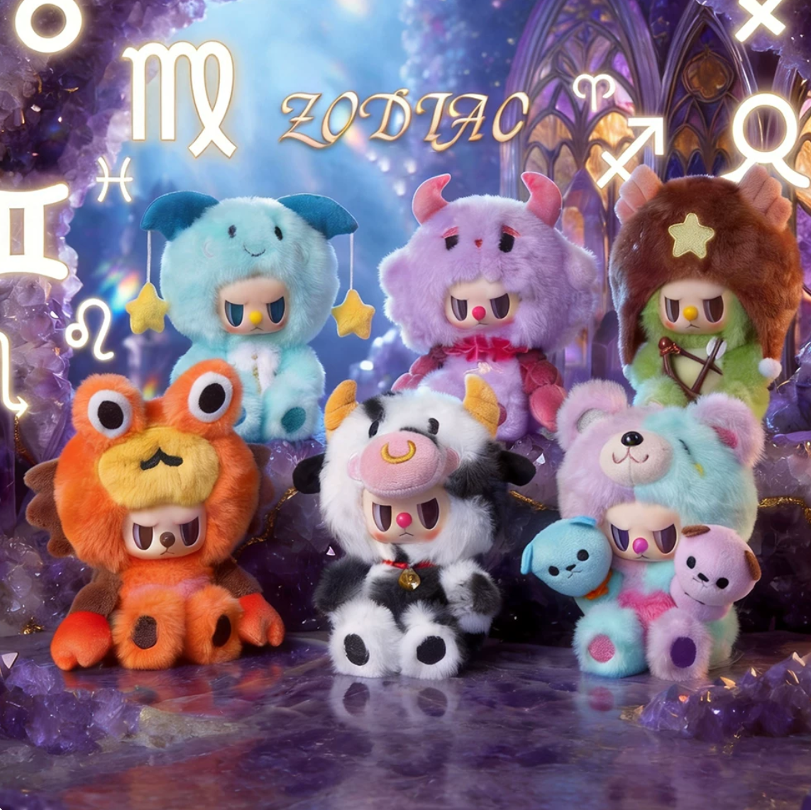 1845. REBEL BEAR Zodiac Series Plush Blind Box