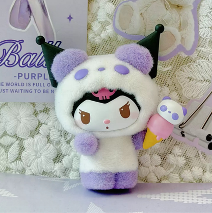 1852. SANRIO CHARACTERS Colorful Panda Series Figures Blind Box