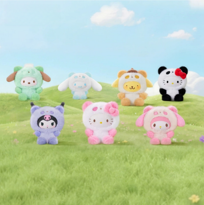 1858. SANRIO CHARACTERS Colorful Panda Series Plush Blind Box