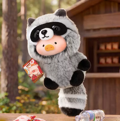 2012. LULU THE PIGGY Animal Party 2 Crispy Noodle Thief Raccoon Lu Plush Pendant