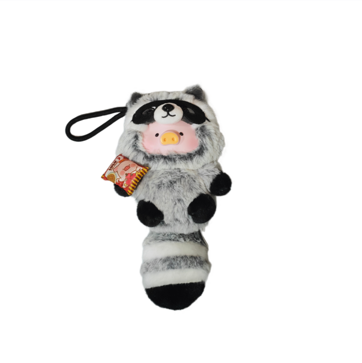 2012. LULU THE PIGGY Animal Party 2 Crispy Noodle Thief Raccoon Lu Plush Pendant