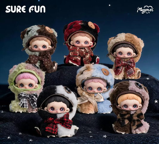 2044. Maymei Greedy Bear Series Plush Blind Box
