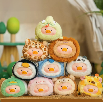 2045. LULU THE PIGGY Animal Party V2 Stick Together Series Plush Keychain Blind Box